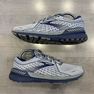 Brooks Mens Adrenaline GTS 21 1103491D006 Gray Running Shoes Sneakers Size 10